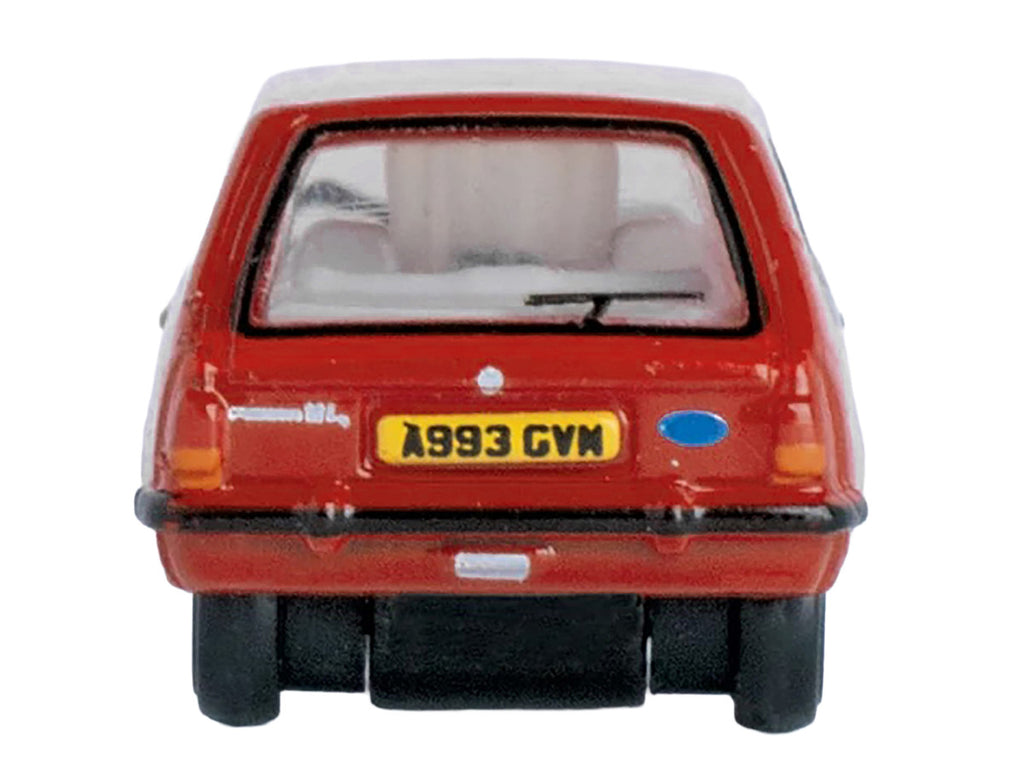 Ford Fiesta Mk1 RHD (Right Hand Drive) Venetian Red 1/148 (N) Scale Diecast Model Car by Oxford Diecast-1