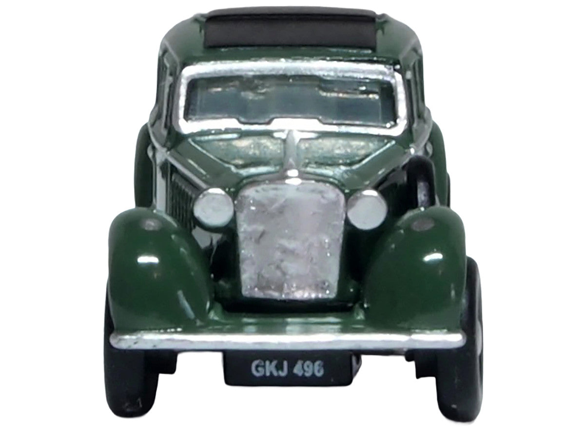 Jaguar SS RHD (Right Hand Drive) Suede Green with Black Top 1/148 (N) Scale Diecast Model Car by Oxford Diecast-2