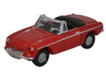 MG MGB Roadster RHD (Right Hand Drive) Tartan Red 1/148 (N) Scale Diecast Model Car by Oxford Diecast-0