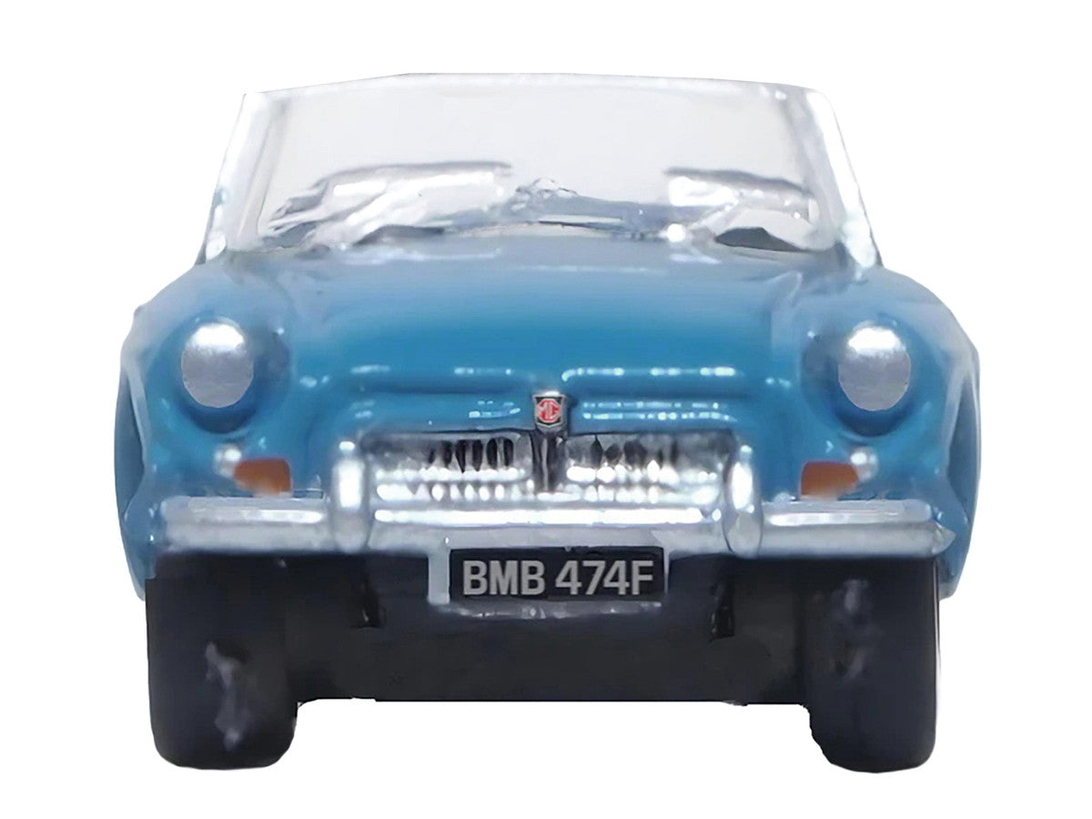MG MGB Roadster RHD (Right Hand Drive) Iris Blue 1/148 (N) Scale Diecast Model Car by Oxford Diecast-1