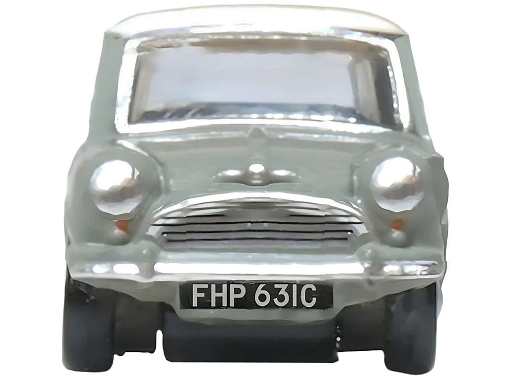 Mini Classic Tweed Gray with Cream Top 1/148 (N) Scale Diecast Model Car by Oxford Diecast-2
