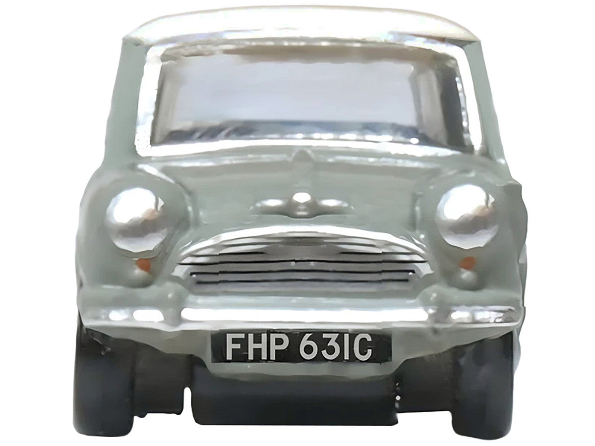Mini Classic Tweed Gray with Cream Top 1/148 (N) Scale Diecast Model Car by Oxford Diecast-2