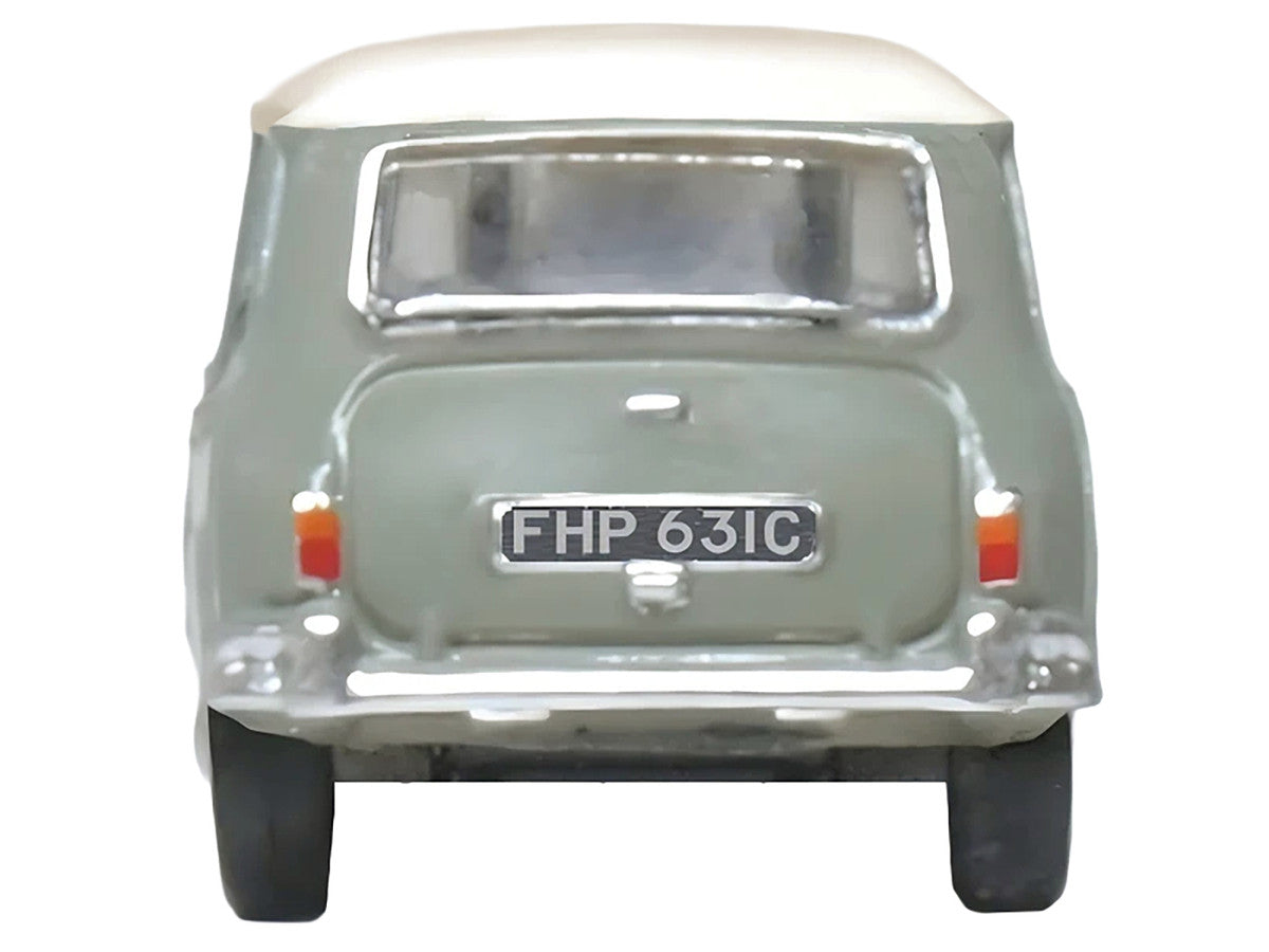 Mini Classic Tweed Gray with Cream Top 1/148 (N) Scale Diecast Model Car by Oxford Diecast-1