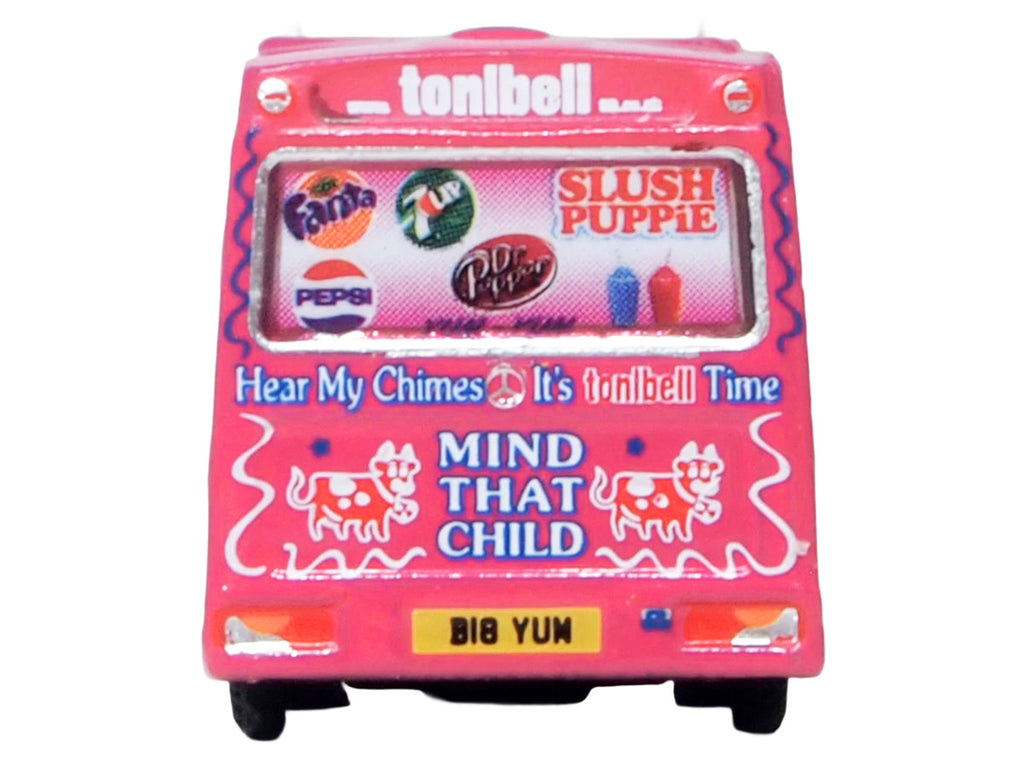 Whitby Mondial Ice Cream Van "Tonibell" Pink with Graphics 1/76 (OO) Scale Diecast Model Car by Oxford Diecast-3