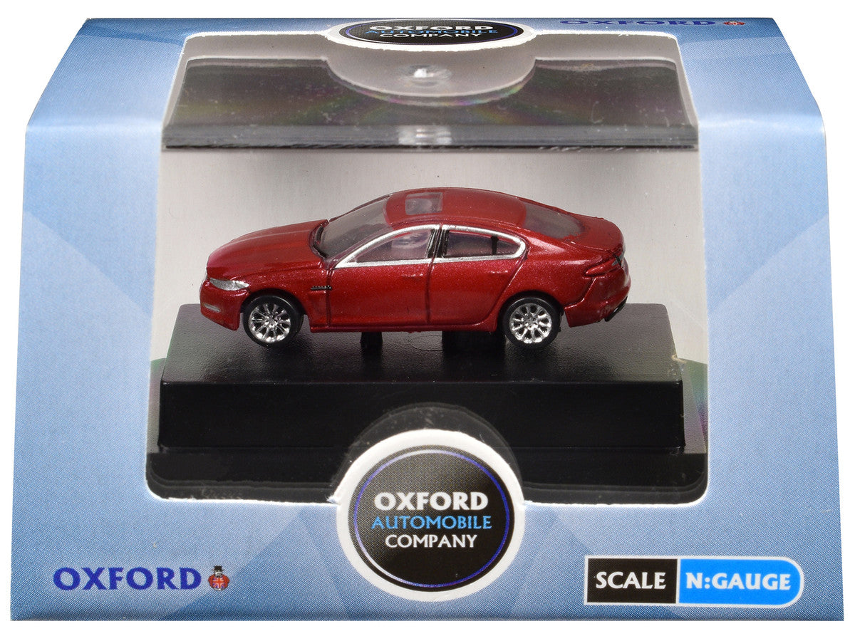 Jaguar XF RHD (Right Hand Drive) Carnelian Red 1/148 (N) Scale Diecast Model Car by Oxford Diecast-0