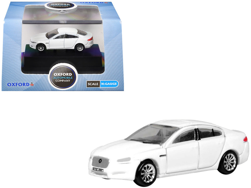 Jaguar XF RHD (Right Hand Drive) Polaris White 1/148 (N) Scale Diecast Model Car by Oxford Diecast-4