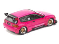 Pandem Civic EG6 RHD (Right Hand Drive) Pink "Enigma Exclusive Edition" 1/64 Diecast Model Car by Pop Race-0