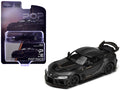 Toyota Supra DarwinPro Black with Gold Accents "Enigma Exclusive Edition" 1/64 Diecast Model Car by Pop Race-0