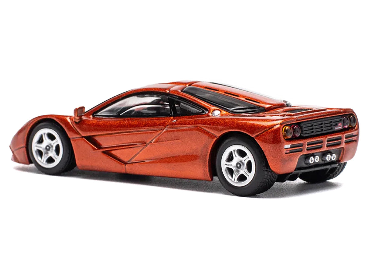 McLaren F1 Orange Metallic 1/64 Diecast Model Car by Pop Race-2