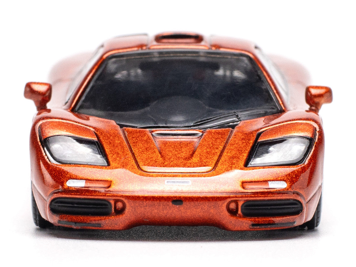 McLaren F1 Orange Metallic 1/64 Diecast Model Car by Pop Race-3