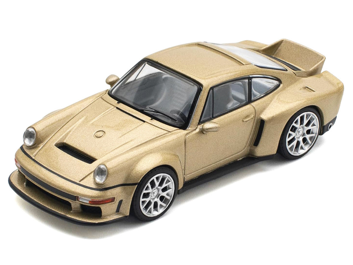 Singer DLS Turbo Gold Metallic 1/64 Diecast Model Car by Pop Race-3
