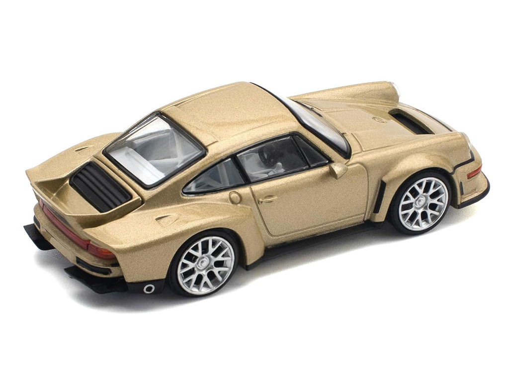 Singer DLS Turbo Gold Metallic 1/64 Diecast Model Car by Pop Race-2