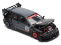 Pandem Civic EG6 RHD (Right Hand Drive) "Kanjozoku" Matt Black and Gray with Graphics 1/64 Diecast Model Car by Pop Race-0