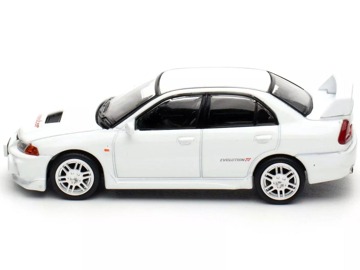 Mitsubishi Lancer Evolution IV RHD (Right Hand Drive) White "Indonesia Diecast Expo 2024 Exclusive" 1/64 Diecast Model Car by Pop Race-2