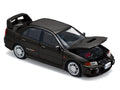 Mitsubishi Lancer Evolution IV RHD (Right Hand Drive) Pyrenees Black Pearl 1/64 Diecast Model Car by Pop Race-0