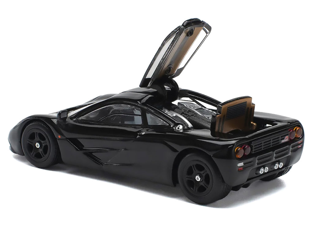 McLaren F1 Jet Black 1/64 Diecast Model Car by Pop Race-2