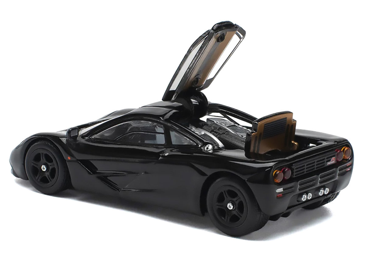 McLaren F1 Jet Black 1/64 Diecast Model Car by Pop Race-2