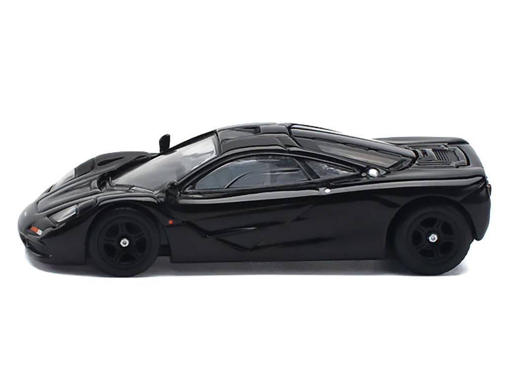 McLaren F1 Jet Black 1/64 Diecast Model Car by Pop Race-0