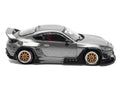 Toyota Pandem GR86 Silver Metallic 1/64 Diecast Model Car by Pop Race-0