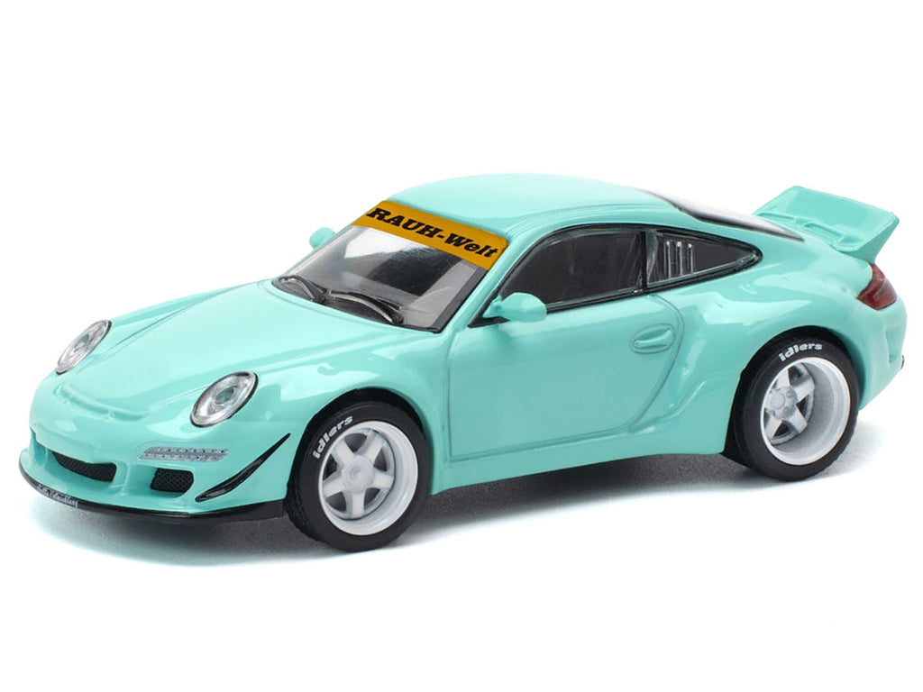 997 RWB Light Blue 1/64 Diecast Model Car by Pop Race-1