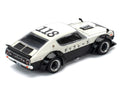 Skyline KPGC110 "Kenmeri" RHD (Right Hand Drive) "Japan National Police Agency Livery" Black and White 1/64 Diecast Model Car by Pop Race-0