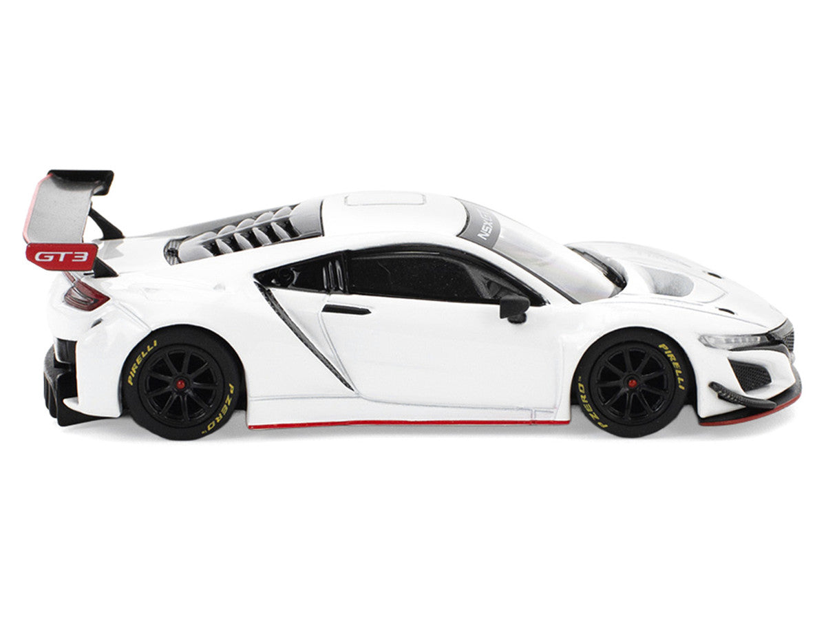 Honda NSX GT3 EVO22 White 1/64 Diecast Model Car by Pop Race-3