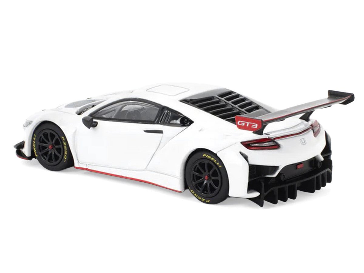 Honda NSX GT3 EVO22 White 1/64 Diecast Model Car by Pop Race-4