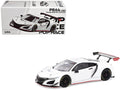 Honda NSX GT3 EVO22 White 1/64 Diecast Model Car by Pop Race-0