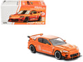 Mazda RX8 RE-Amemiya Widebody RHD (Right Hand Drive) Orange Chrome 1/64 Diecast Model Car by Pop Race-0