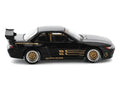 Pandem S13 RHD (Right Hand Drive) Black with Gold Accents 1/64 Diecast Model Car by Pop Race-0