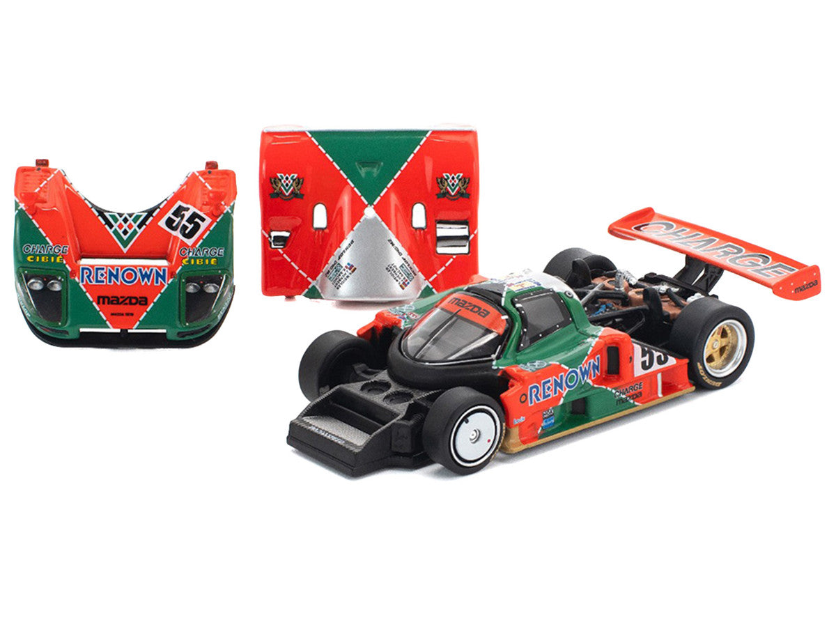Mazda 787B #55 Johnny Herbert - Volker Weidler - Bertrand Gachot "Mazdaspeed" Winner "24 Hours of Le Mans" (1991) 1/64 Diecast Model Car by Pop Race-2