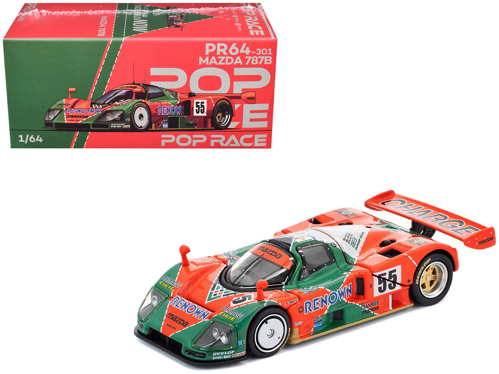 Mazda 787B #55 Johnny Herbert - Volker Weidler - Bertrand Gachot "Mazdaspeed" Winner "24 Hours of Le Mans" (1991) 1/64 Diecast Model Car by Pop Race-4