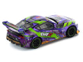 Toyota Pandem GR Supra RHD (Right Hand Drive) "EVA RT Test Type-01 GoodRide" Purple Metallic with Graphics 1/64 Diecast Model Car by Pop Race-0