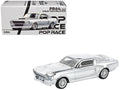 Shelby Mustang GT500 Silver Chrome 1/64 Diecast Model Car by Pop Race-0