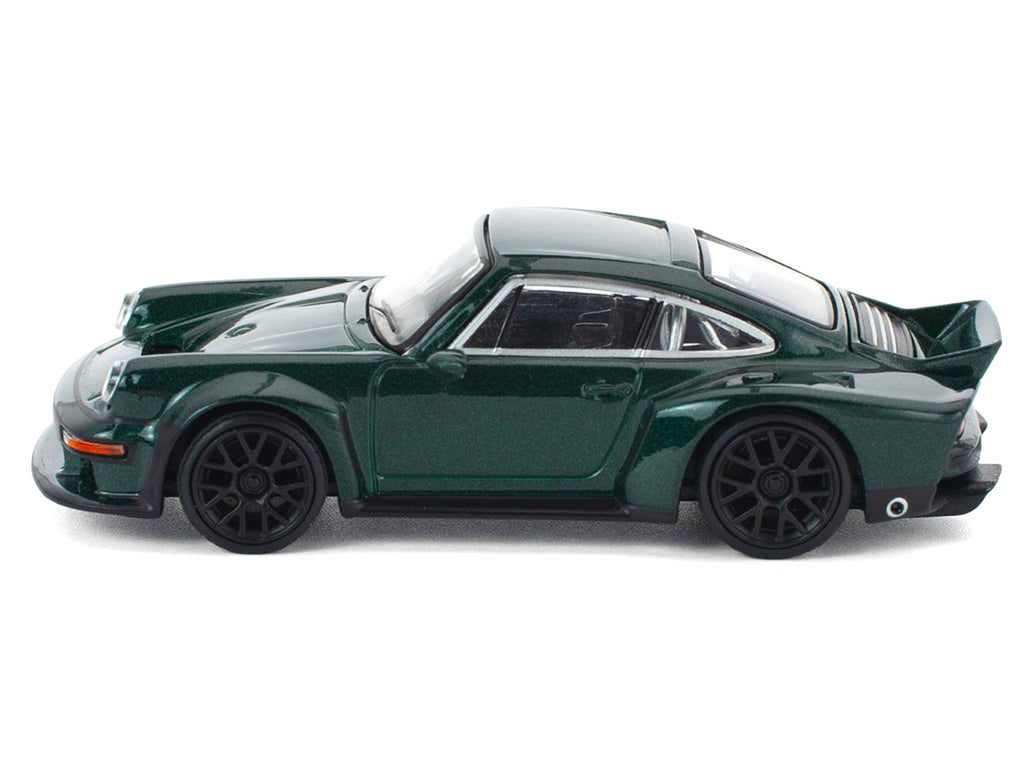 Singer DLS Turbo Green Metallic 1/64 Diecast Model Car by Pop Race-2