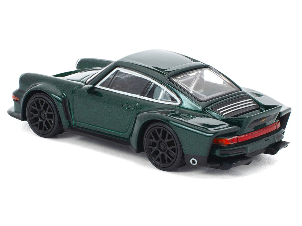 Singer DLS Turbo Green Metallic 1/64 Diecast Model Car by Pop Race-1