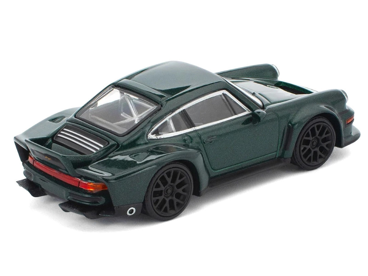 Singer DLS Turbo Green Metallic 1/64 Diecast Model Car by Pop Race-0