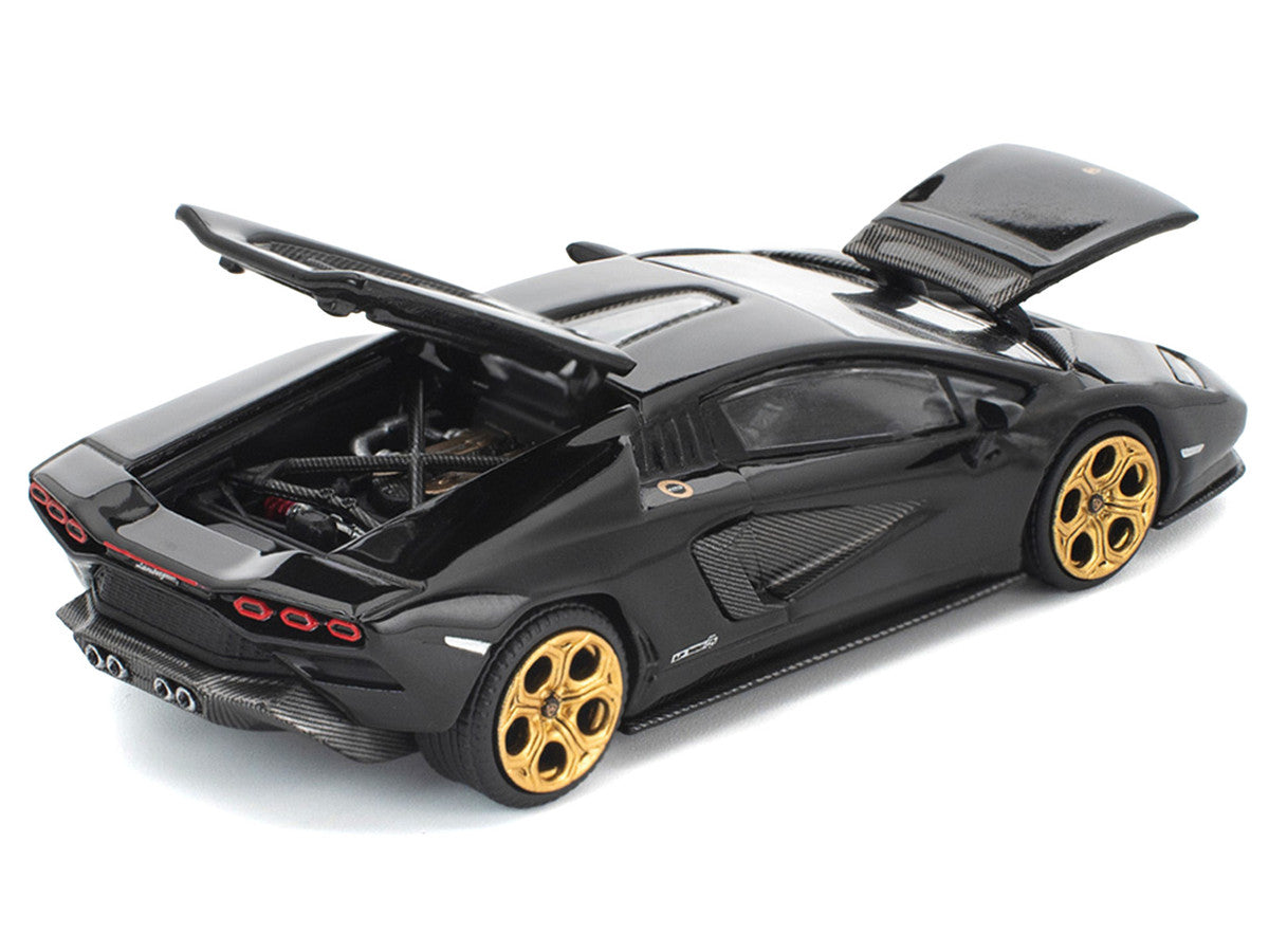 Lamborghini Countach LPI 800-4 Deep Black 1/64 Diecast Model Car by Pop Race-1
