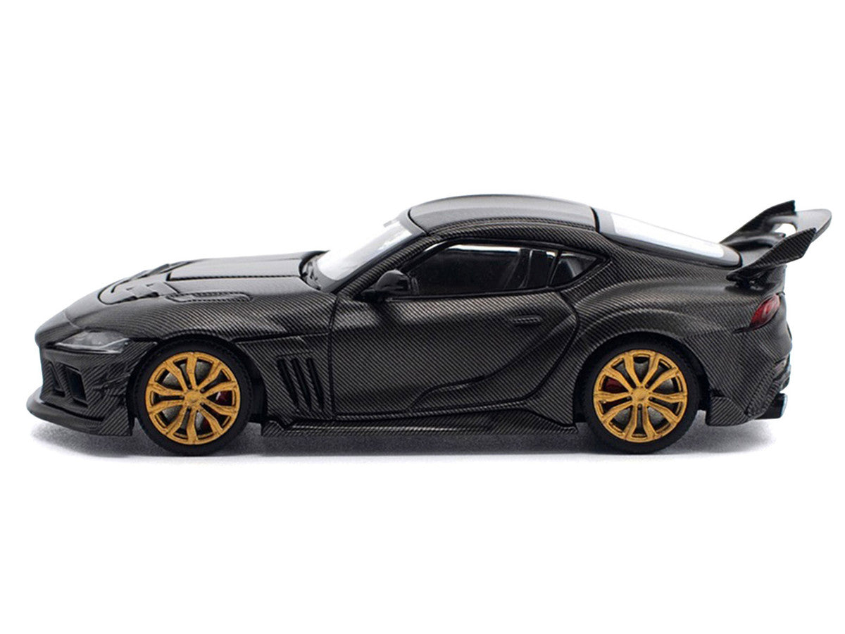 Toyota DarwinPro 66G WBK Supra A90 Full Carbon 1/64 Diecast Model Car by Pop Race-2