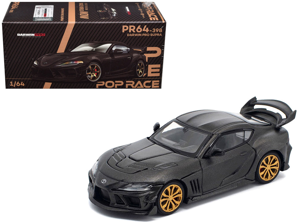 Toyota DarwinPro 66G WBK Supra A90 Full Carbon 1/64 Diecast Model Car by Pop Race-3