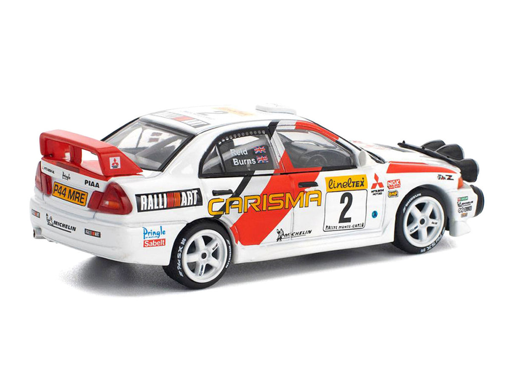 Mitsubishi Lancer Evolution IV RHD (Right Hand Drive) #2 Richard Burns - Robert Reid "Monte Carlo Rally" (1998) 1/64 Diecast Model Car by Pop Race-2