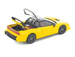 Honda NSX-R RHD (Right Hand Drive) Custom Yellow with Black Top 1/64 Diecast Model Car by Pop Race-3