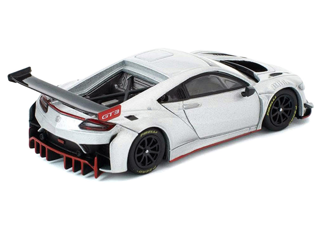 Honda NSX GT3 EVO22 Silver Metallic "Brazilian Event Exclusive" 1/64 Diecast Model Car by Pop Race-2