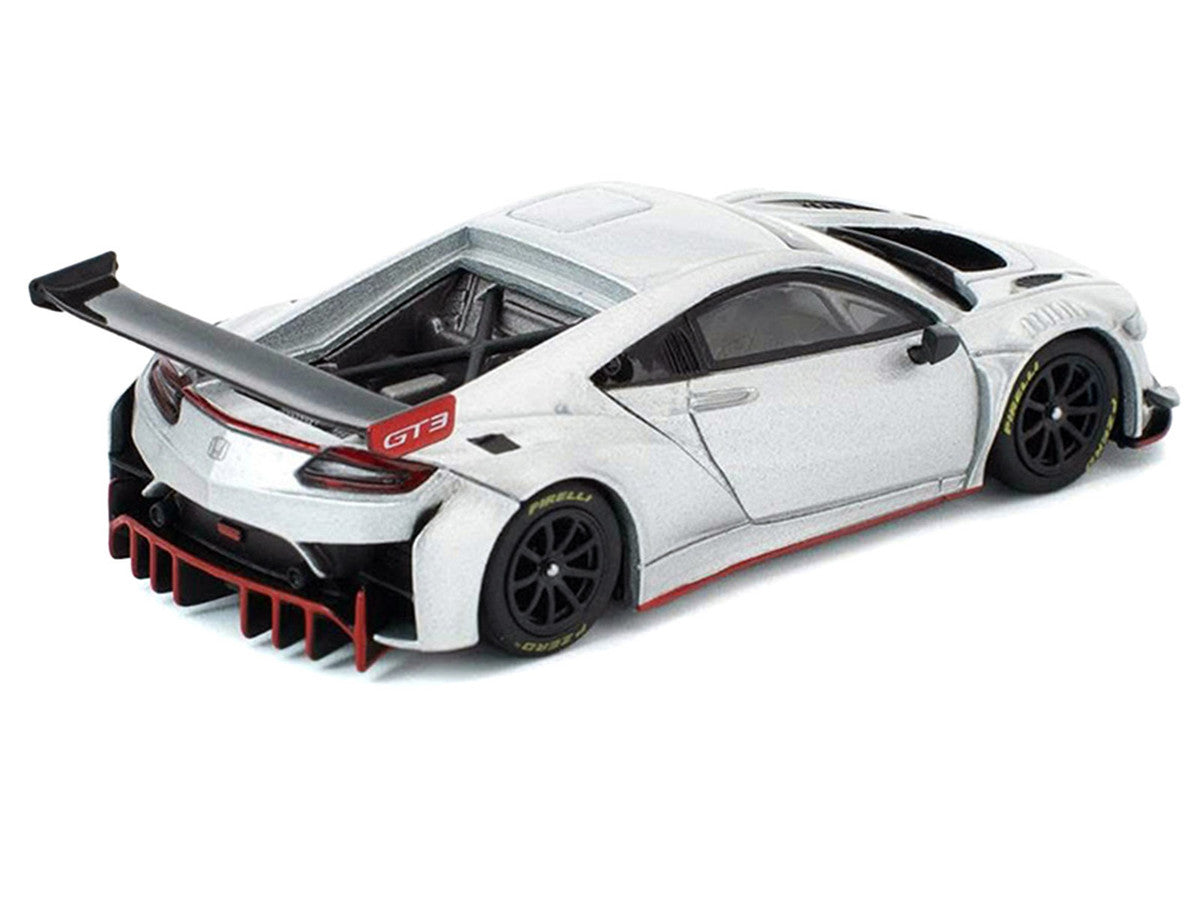 Honda NSX GT3 EVO22 Silver Metallic "Brazilian Event Exclusive" 1/64 Diecast Model Car by Pop Race-2