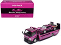 Nissan Pandem Fuso-300 Flatbed Truck RHD (Right Hand Drive) Purple Chrome and Lotus Pandem Elise Purple Chrome with Graphics 2 Car Box Set "Hobby Expo China 2026" 1/64 Diecast Model Car by Pop Race-0