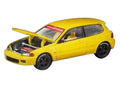 Honda Civic EG6 RHD (Right Hand Drive) Yellow "Vancouver 2026 Event Edition" 1/64 Diecast Model Car by Pop Race-0