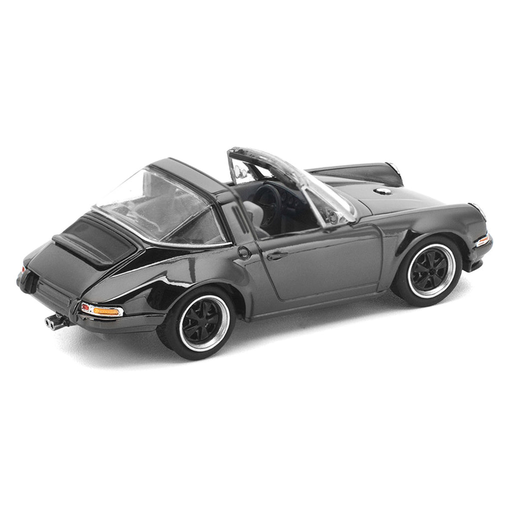 Singer Targa Dark Chrome "The Dark Chrome Series" 1/64 Diecast Model Car by Pop Race-3