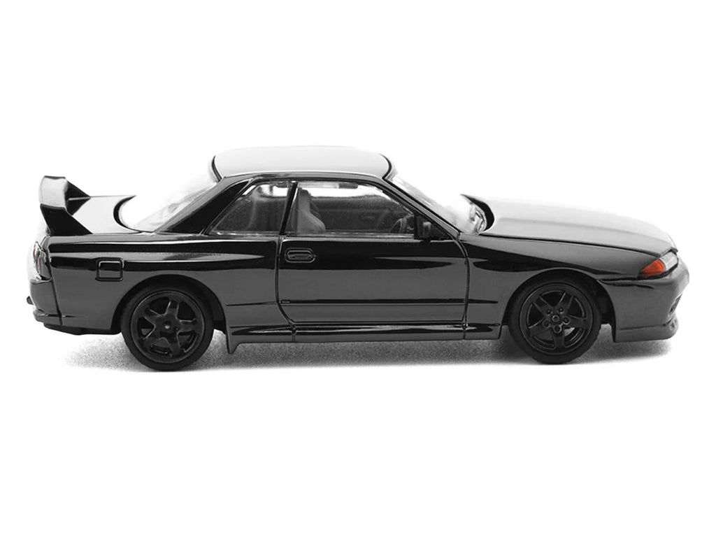 GTR R32 RHD (Right Hand Drive) Dark Chrome "The Dark Chrome Series" 1/64 Die Cast Model Car by Pop Race-1