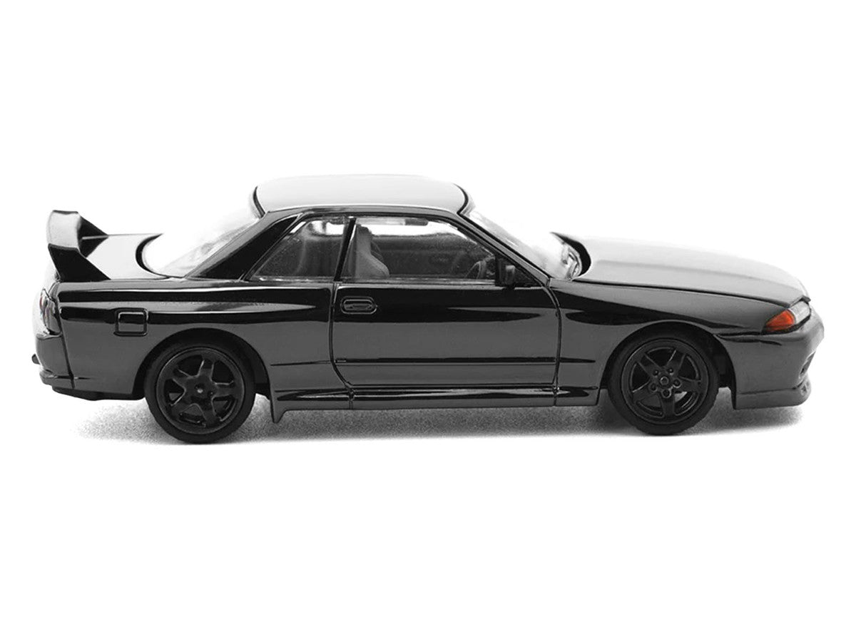 GTR R32 RHD (Right Hand Drive) Dark Chrome "The Dark Chrome Series" 1/64 Die Cast Model Car by Pop Race-1