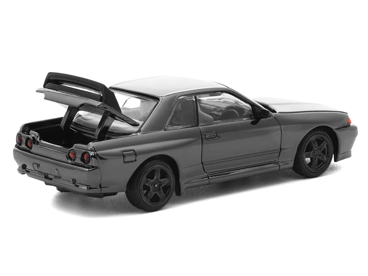 GTR R32 RHD (Right Hand Drive) Dark Chrome "The Dark Chrome Series" 1/64 Die Cast Model Car by Pop Race-0